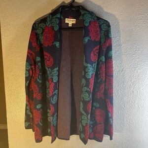 Norm Thompson Vintage Floral Sweater size S
